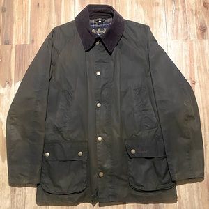 Men’s Barbour Olive Green Wax Jacket